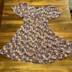 J CREW Patterned Cotton Sun Dress